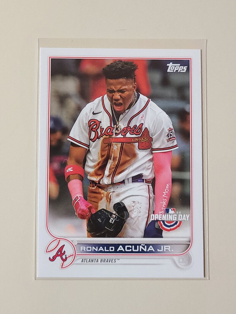 2022 Topps Opening Day Ronald Acuna Jr. Baseball Card Etsy