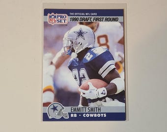 1990 Pro Set Emmitt Smith RC Rookie Football Card