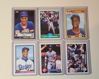 1984 Darryl Strawberry Fleer Baseball RC #599, Sharp Corners, No