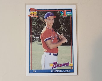 1991 Topps Chipper Jones RC Rookie Baseball Card