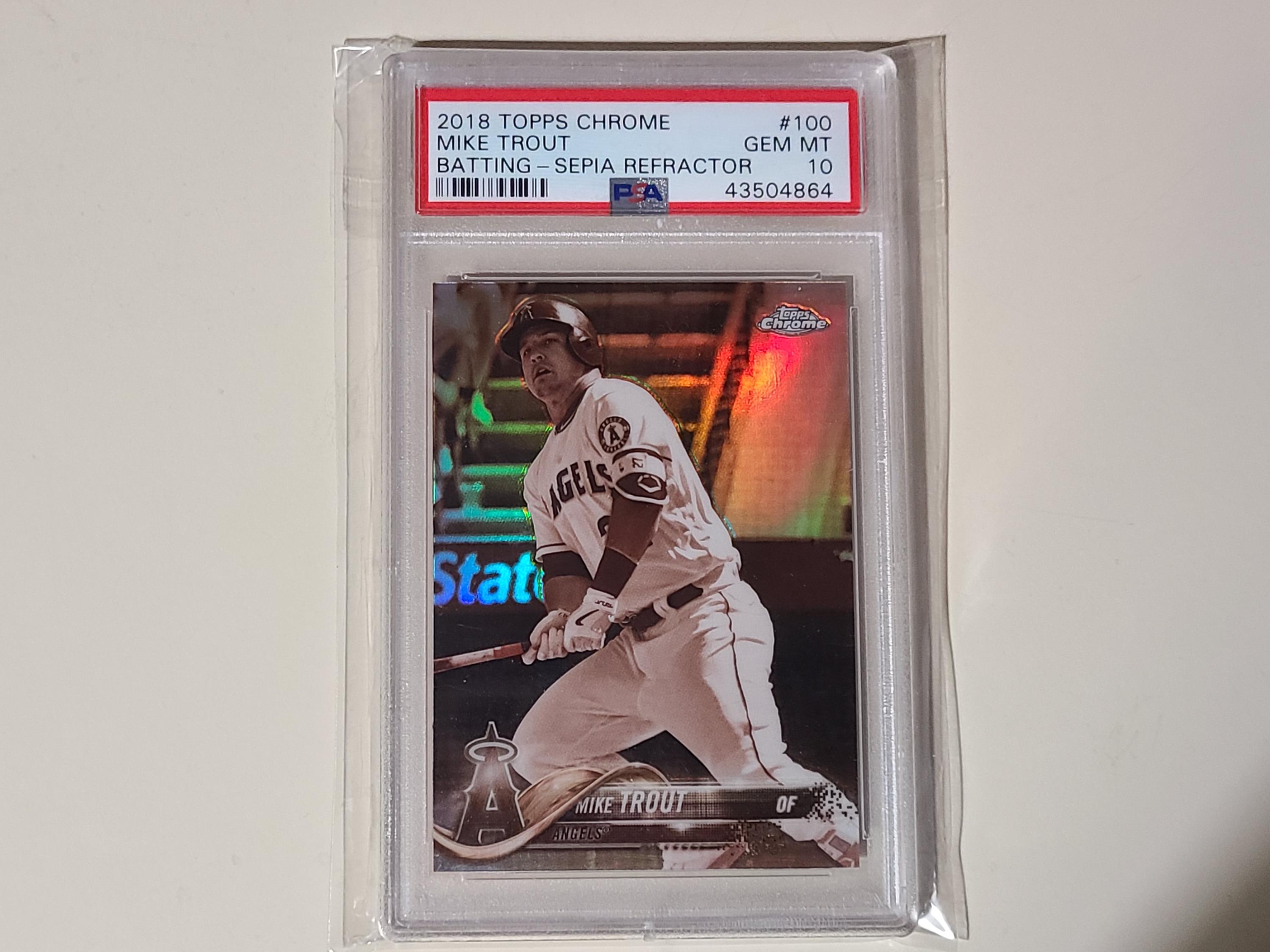 2012 Topps Chrome Mike Trout 10枚限定直筆サイン Mike Trout (RC) 2012 Topps Chrome PURPLE REFRACTOR ROOKIE