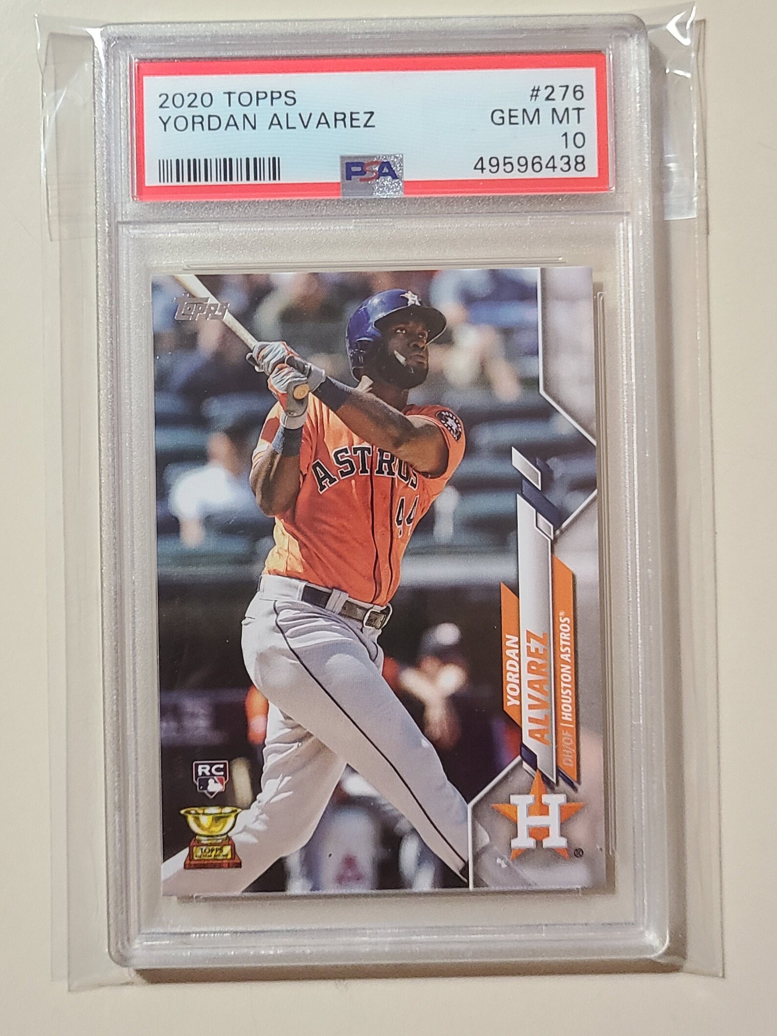 2020 Topps Yordan Alvarez RC Rookie Baseball Card Graded PSA Etsy