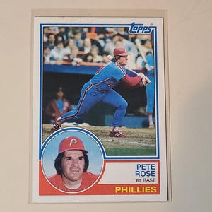 1983 Topps Pete Rose Baseball Card