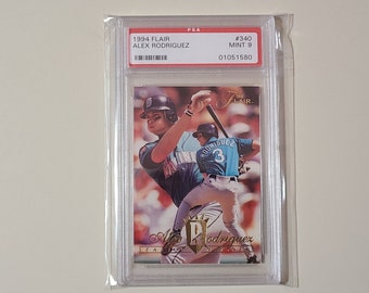 1994 Fleer Flair Alex Rodriguez RC Rookie Baseball Card graded PSA 9 Mint