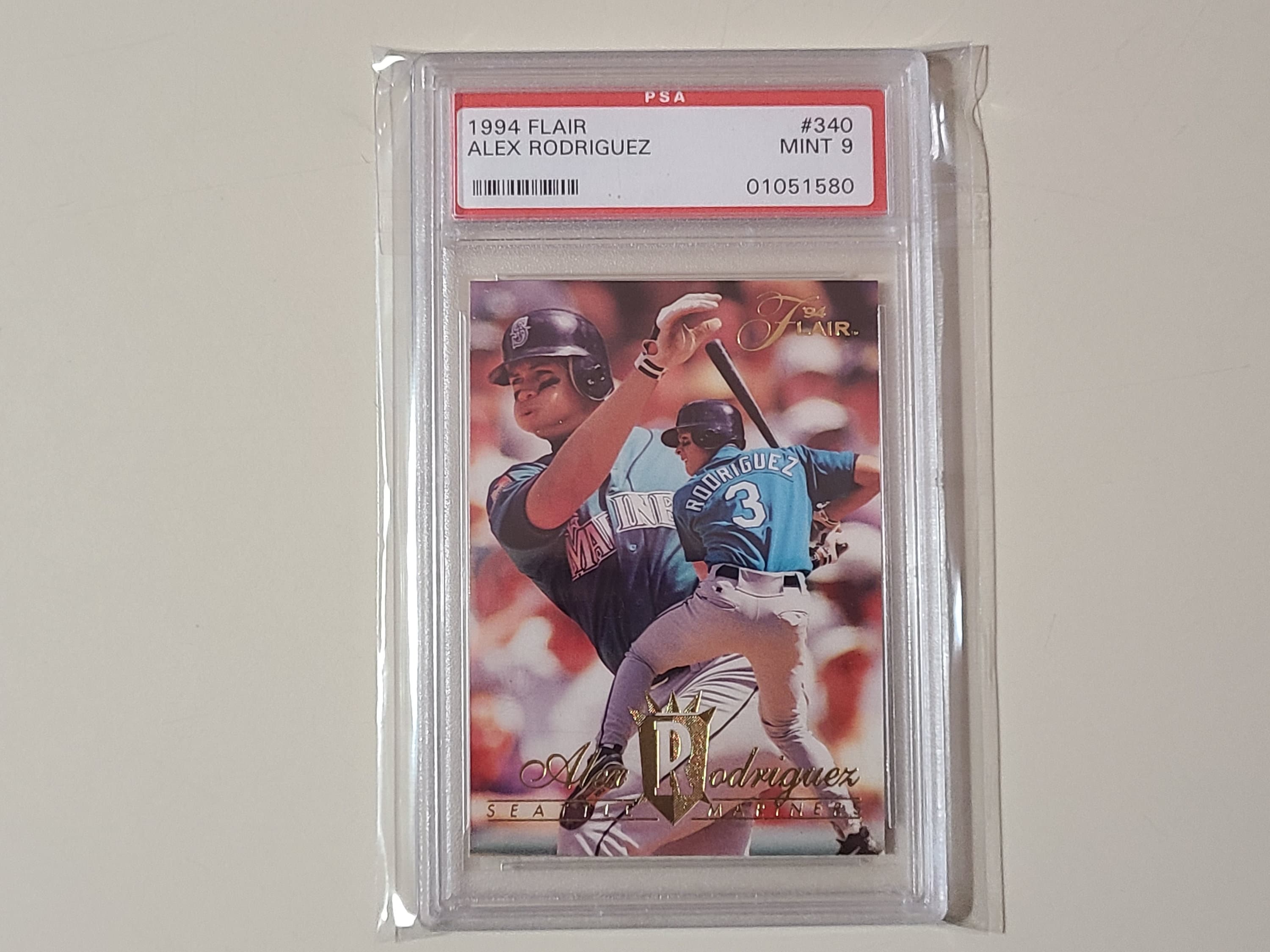 1994 Fleer Flair Alex Rodriguez RC Rookie Baseball Card Graded PSA 