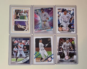 Aaron Judge 6 Baseball Card lot Topps, Donruss Optic, Bowman