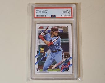 Graded 10 2024 Topps Alec Bohm All-star Game Chrome Phillies - Etsy