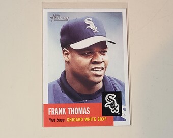 Frank Thomas 2002 Topps Heritage Baseball Card