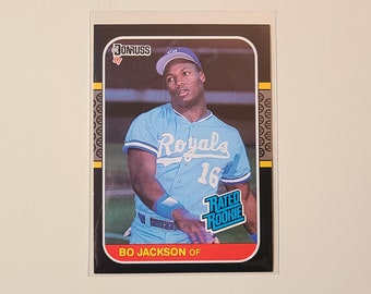 Tarjeta de béisbol de novato Donruss Bo Jackson RC de 1987