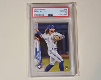 Bo Bichette 2020 Topps RC Rookie Baseball Card graded PSA 10 Gem Mint