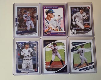 Aaron Judge 6 Baseball Card lot Donruss Optic, Diamond Kings, Bowman