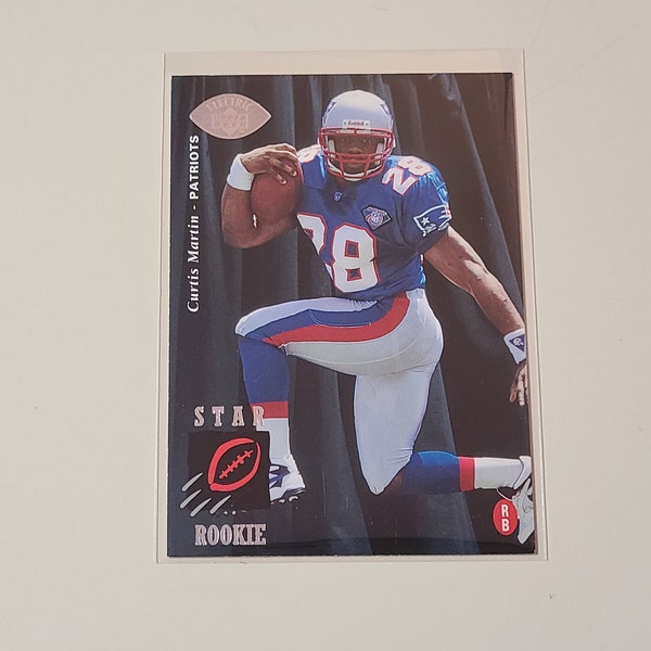 Curtis Martin 1995 Upper Deck Silver Electric RC Rookie Football Card