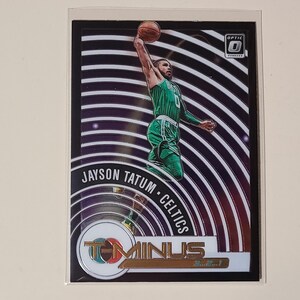 Jayson Tatum 2020/21 Donruss Optic T-Minus Insert Basketball Card