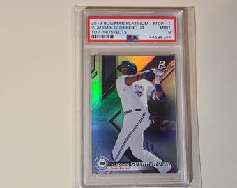 Vladimir Guerrero Jr. 2019 Bowman Platinum Prospects Baseball Card graded PSA 9 Mint