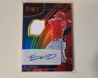 TJ Friedl 2022 Select RC Rookie Jersey Relic Autograph Baseball Card #ed /99