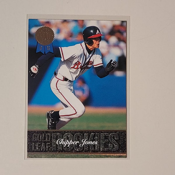 Chipper Jones 1993 Gold Leaf Rookies Baseball Card