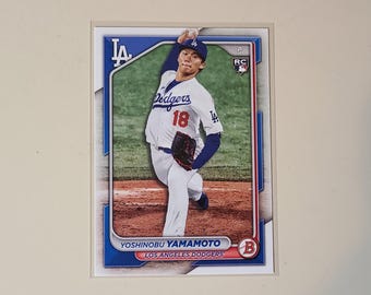 Yoshinobu Yamamoto 2024 Bowman RC Rookie Baseball Card