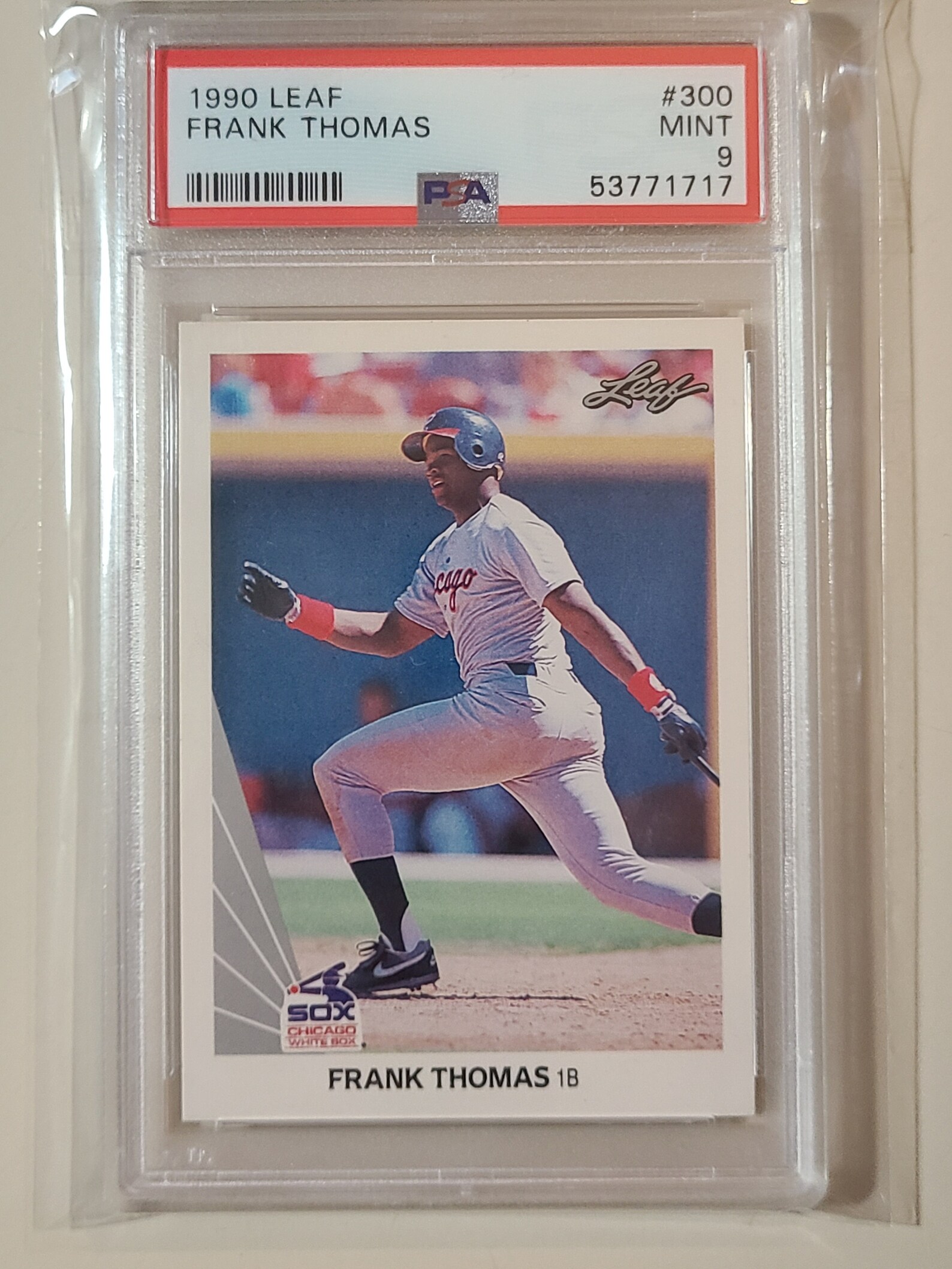 1990 Leaf Frank Thomas RC Rookie Baseball Card calificado PSA Etsy