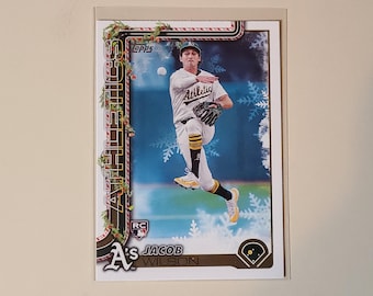 Jacob Wilson 2025 Topps Holiday RC Rookie Baseball Card