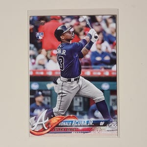 Ronald Acuna 2018 Topps Update RC Rookie Baseball Card