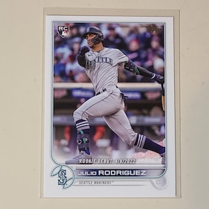 Julio Rodriguez 2022 Topps Update Rookie Debut RC Rookie Baseball Card