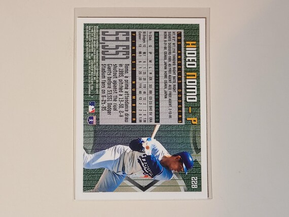 Hideo Nomo 1995 Topps Finest #228 RC ROOKIE 野茂英雄 ルーキー 1円