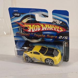 Tooned Toyota Supra 2006 Drift Kings Hot Wheels car (Brand New & Sealed) cardboard not mint