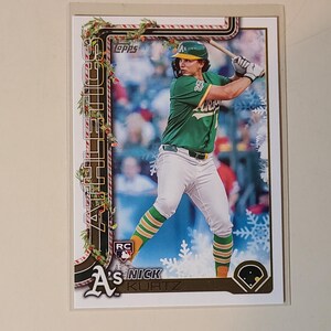 Nick Kurtz 2025 Topps Holiday RC Rookie Baseball Card - Etsy