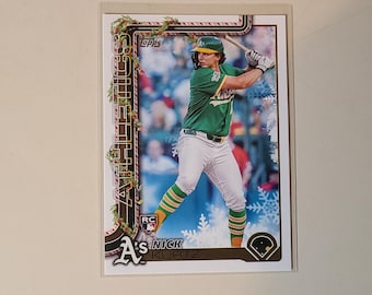 Nick Kurtz 2025 Topps Holiday RC Rookie Baseball Card