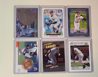 Derek Jeter 6 Baseball Card lot Upper Deck, Bowman, Topps, Pinnacle