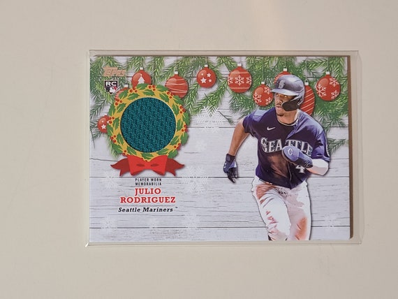 2022 Topps Holiday Jersey Relic Julio Rodriguez RC Rookie 