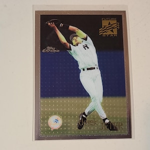 1996 Topps Chrome Derek Jeter Future Star Baseball Card