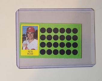 Pete Rose 1981 Topps Scratch Offs Baseball Card