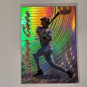 Derek Jeter 1997 Bowman&#39;s Best Best Cuts Refractor Insert Baseball Card