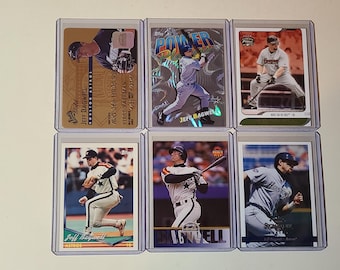 Jeff Bagwell 6 Baseball Card lot Donruss Studio, Topps, Fleer