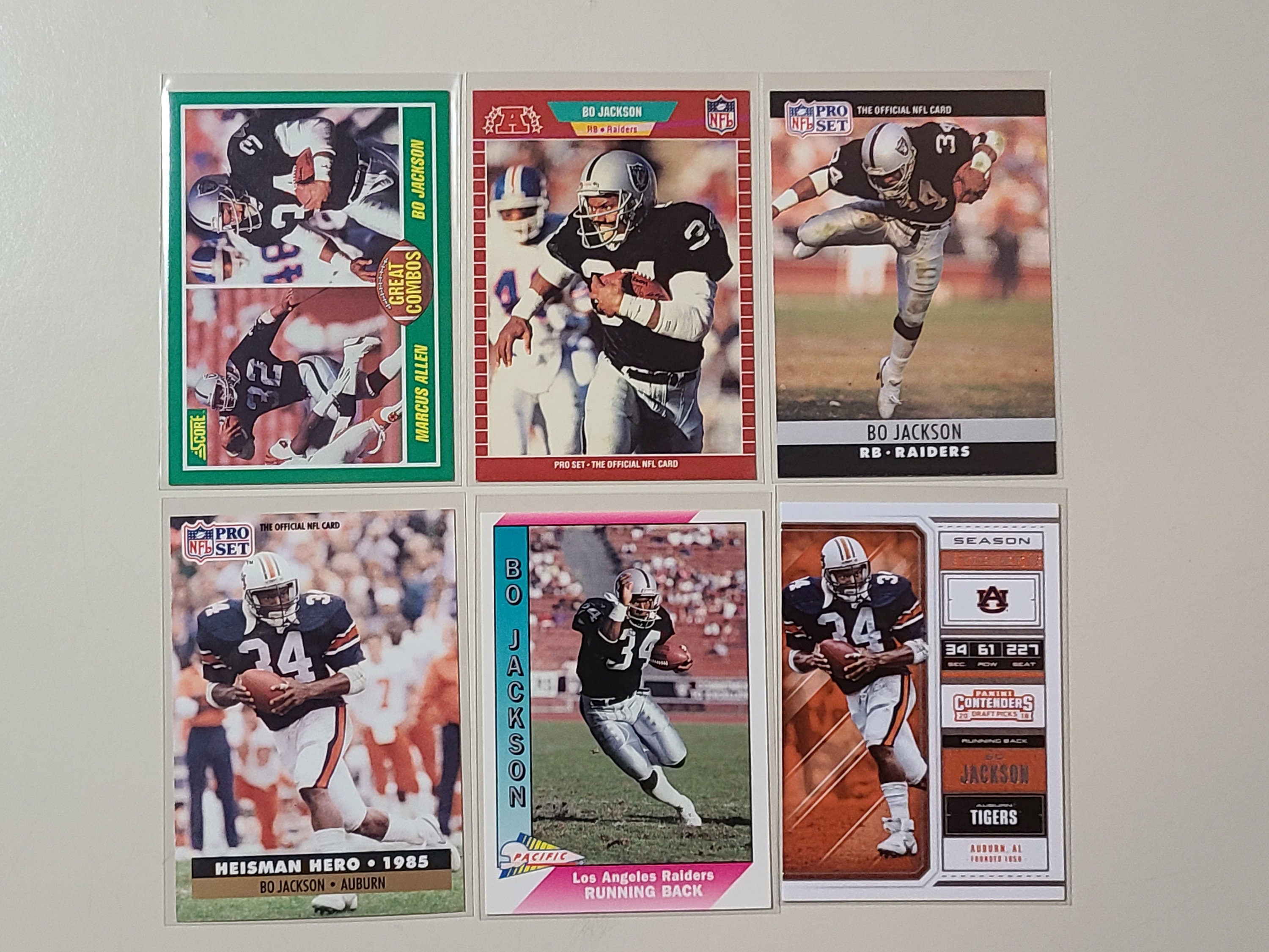 bo jackson football card