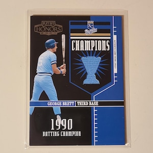 George Brett 2004 Playoff Honors Champions Game Used Jersey Relic Baseball Card serial numbered #ed /100