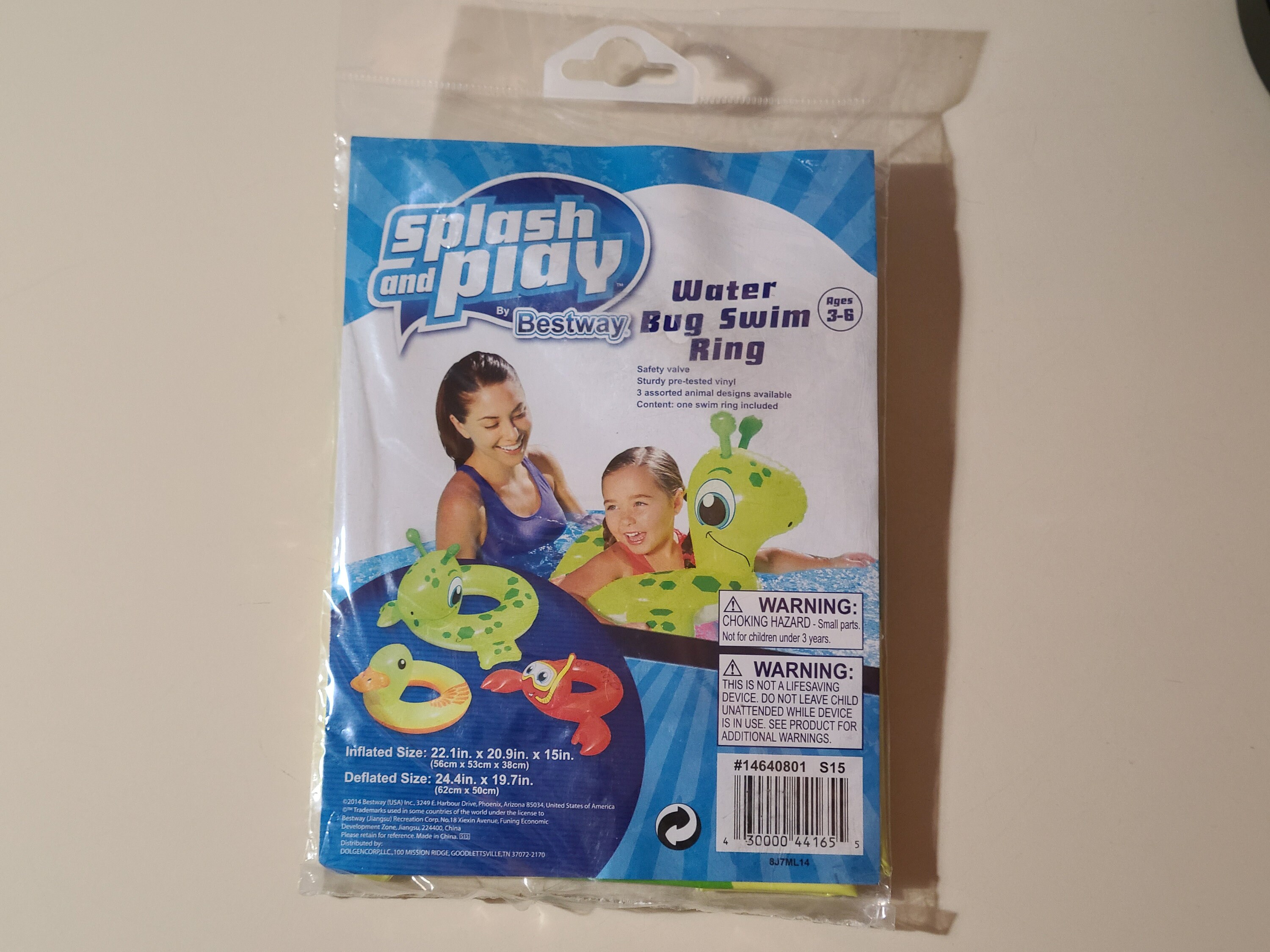 Inflatable Split Ring Swim Ring Floats Brand New Sealed for Ages 3-6 ...