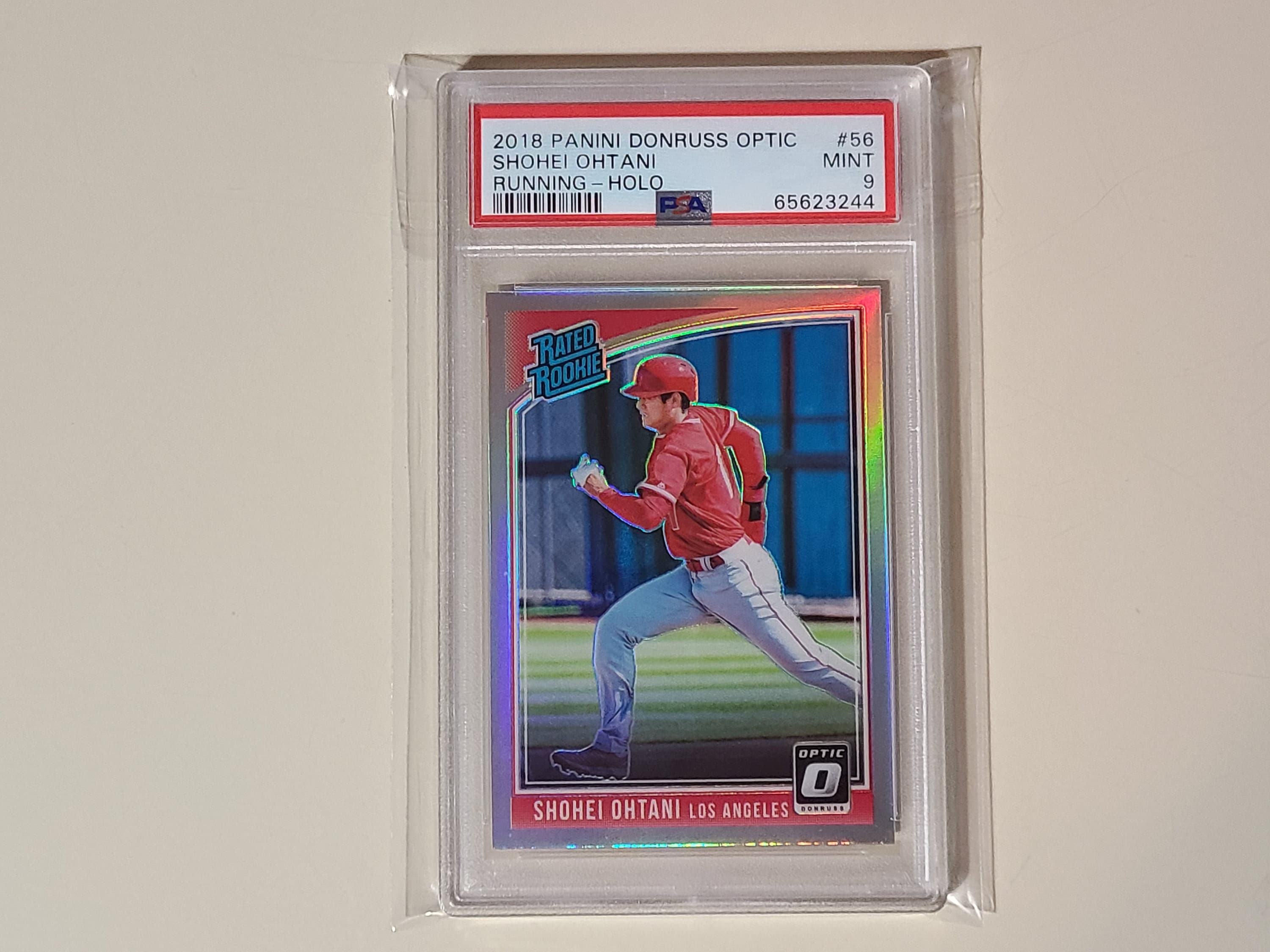 Shohei Ohtani 2018 Donruss Optic Running Holo Prizm RC Rookie 