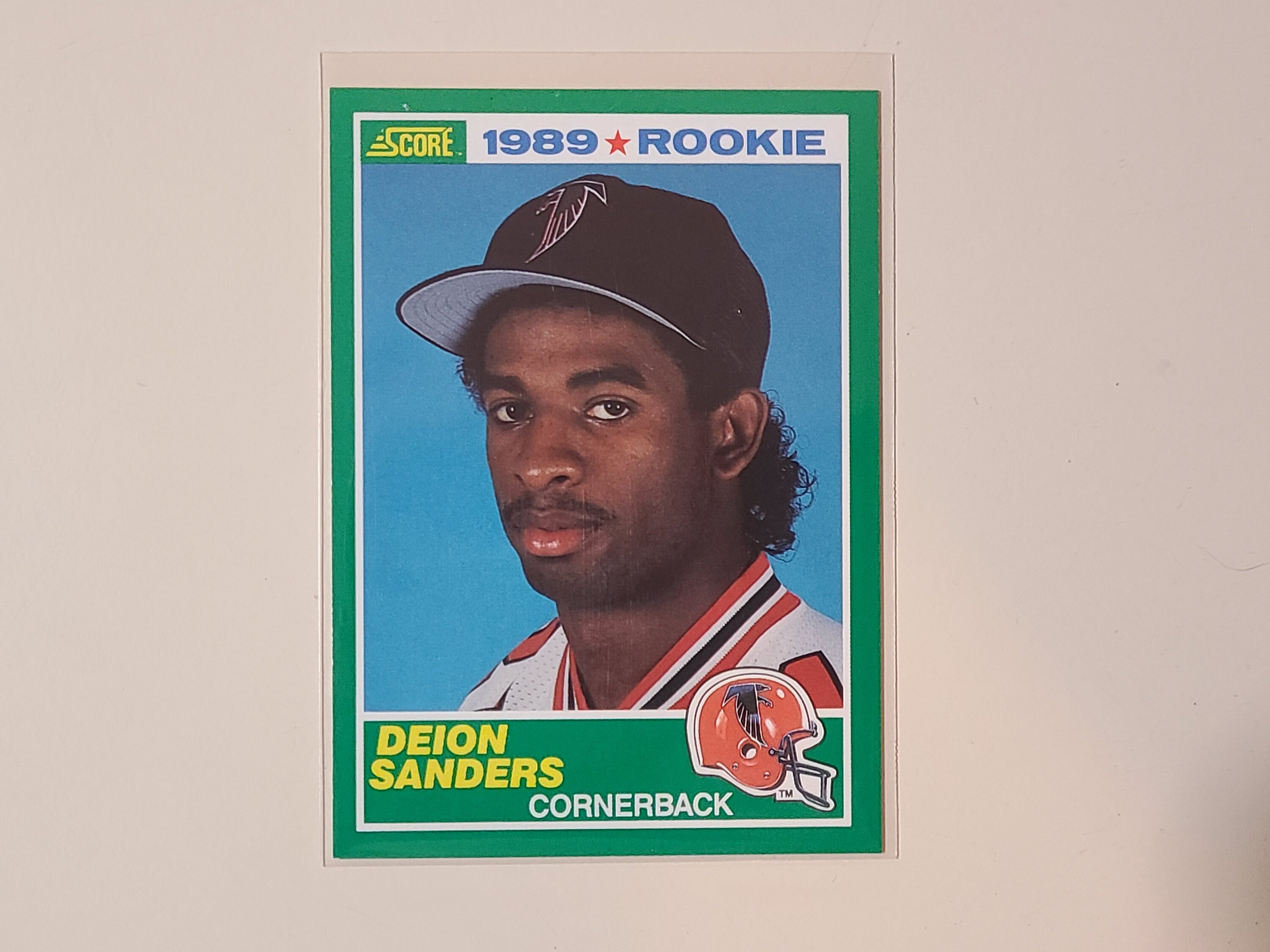 1989 Score Deion Sanders RC Rookie Football Card 