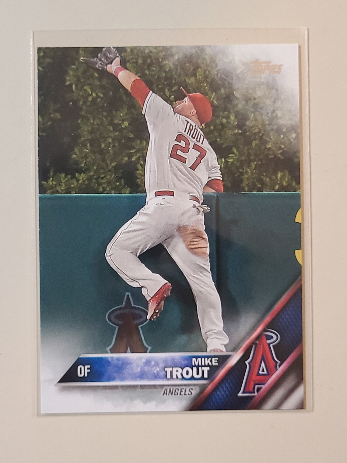 2016 Topps Mike Trout Baseball Card Etsy