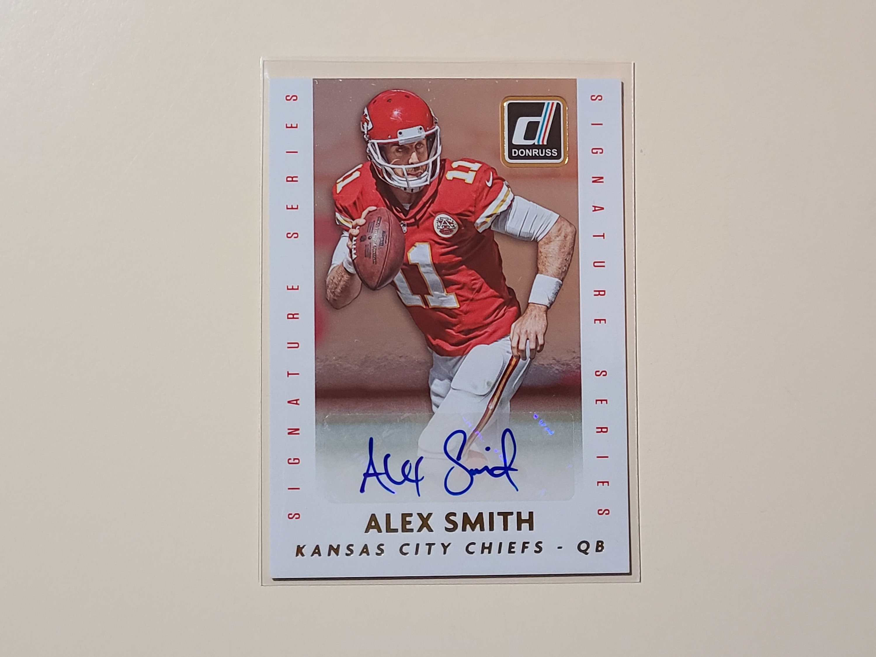 Alex Smith 2015 Panini Donruss AUTO Autograph Football Card