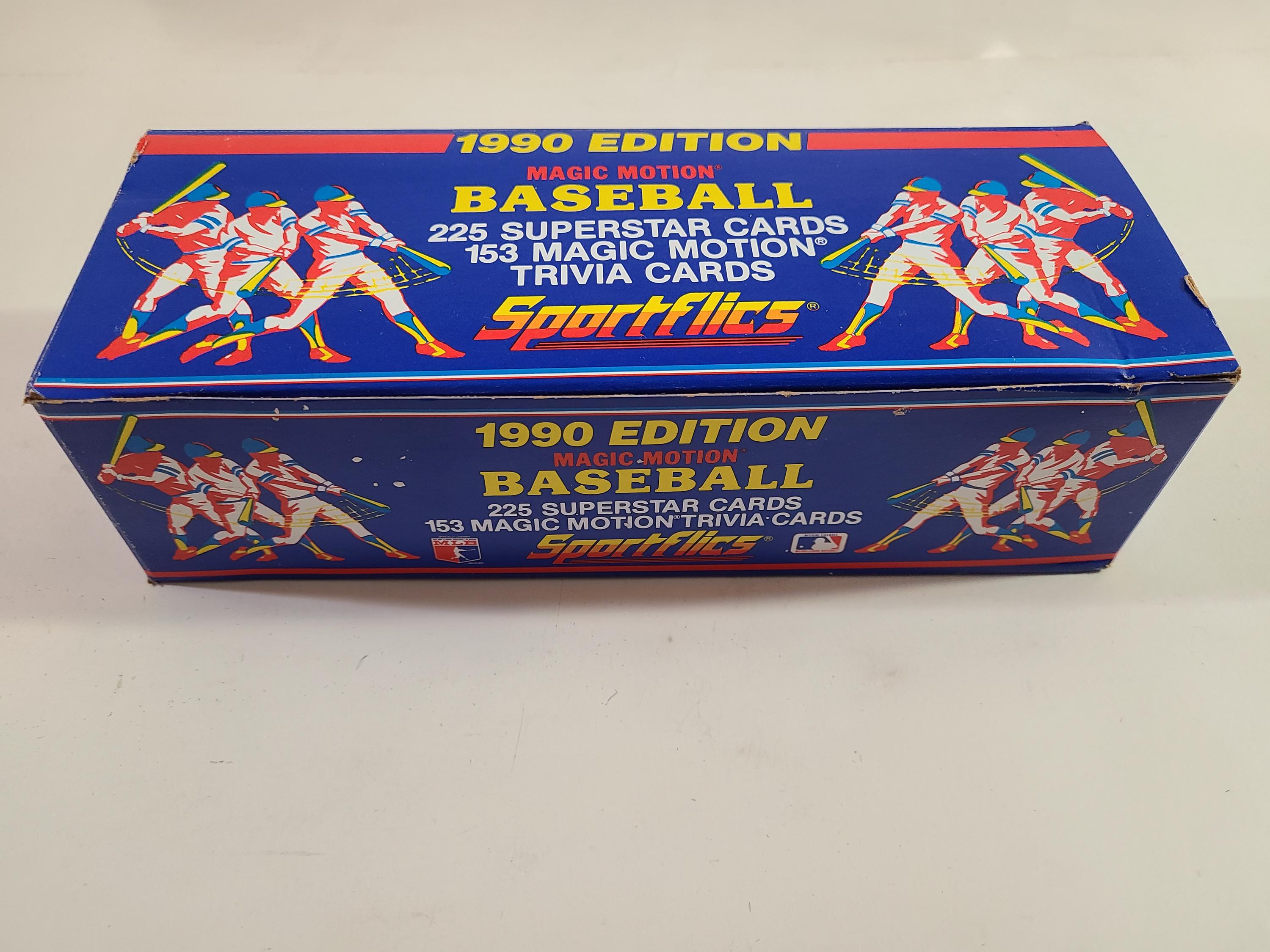 1990 Sportflics Baseball Card Complete Set of 225 Cards and 153