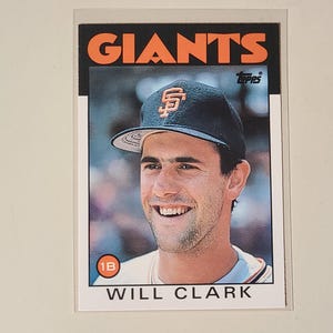 1986 Topps Traded Will Clark XRC RC Rookie Baseball Card
