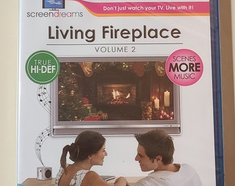 Living Fireplace - DVD screensaver by screendreams - HD widescreen