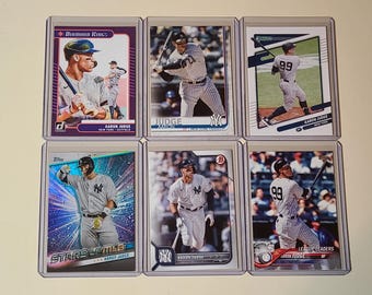 Aaron Judge 6 Baseball Card lot Diamond Kings, Topps, Donruss, Bowman