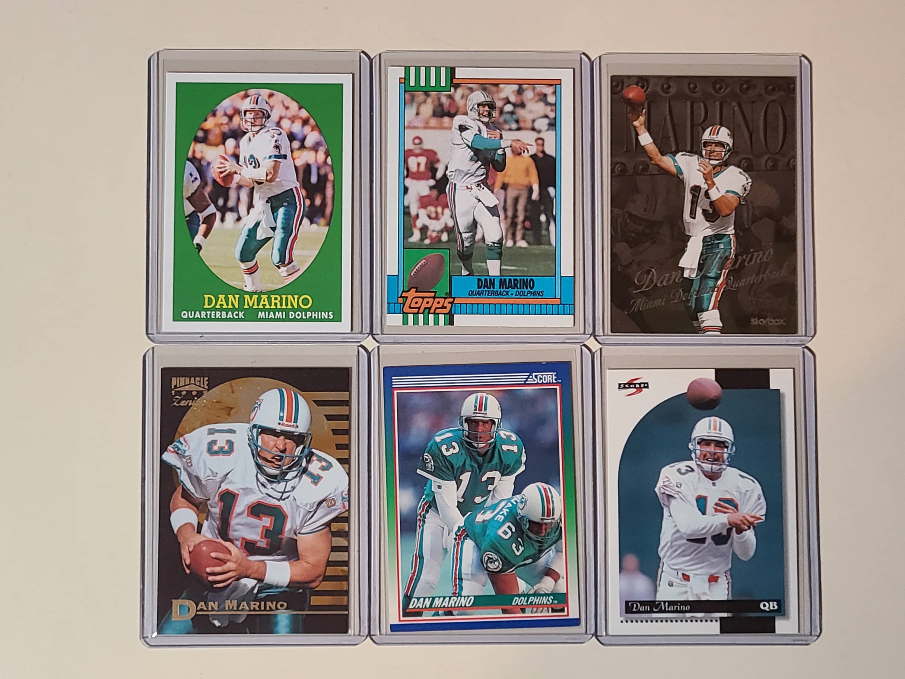 Dan Marino Football Card Lot Topps, Score, Zenith UK