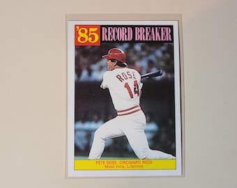 Pete Rose 1986 Topps Record Breaker for Most Hits All Time Baseball Card