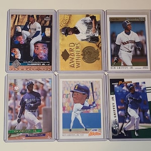 Ken Griffey Jr. 6 Baseball Card lot Upper Deck, Fleer, O Pee Chee
