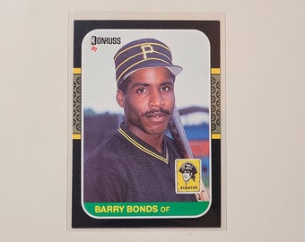 Tarjeta de béisbol de novato Donruss Barry Bonds RC de 1987